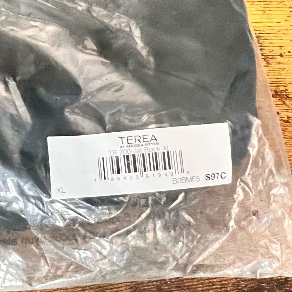 TEREA Women's Serenity Tie Back Crop Top, Sleeveless in Black. XL. NWT! - Picture 9 of 11